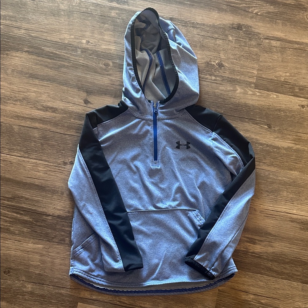 Under Armour Blue and Black Kids Hoodie